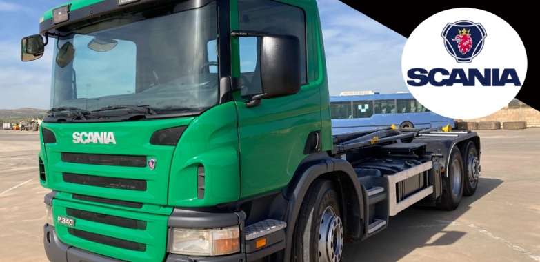 SCANIA P340-GANCHO PORTACONTENEDORES