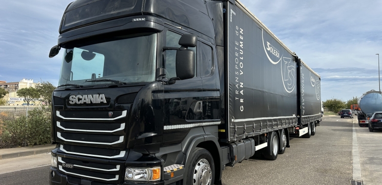 SCANIA R450 TREN CARRETERA CON REMOLQUE KRONE 2017