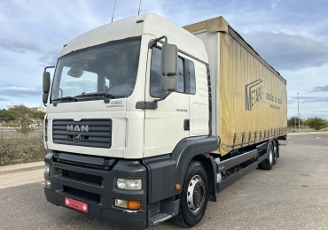 CAMION MAN TGA 26.390 + TRAMPILLA ELEVADORA