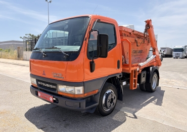 CAMIÓN PORTACONTENEDOR DE CADENA MITSUBISHI CANTER APTO CARNET B