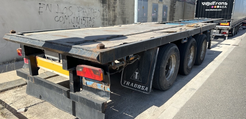 PLATAFORMA CONTAINERA TRABOSA 3 EJES BALLESTA 1986