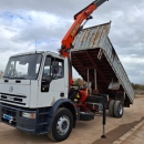 IVECO ML180E27 CAJA BASCULANTE Y GRÚA AÑO 2000